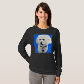Bichon Poodle Blue T-Shirt (Vorne ganz)