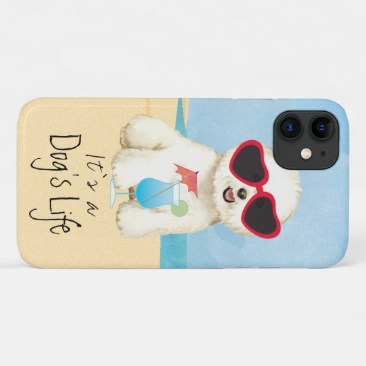 Bichon-Sommerbrand Case-Mate iPhone Hülle (Rückseite (Horizontal))