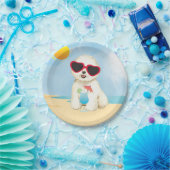 Bichon-Sommerbrand Pappteller (Party)