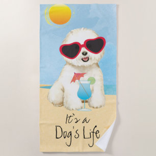 Bichon-Sommerbrand Strandtuch