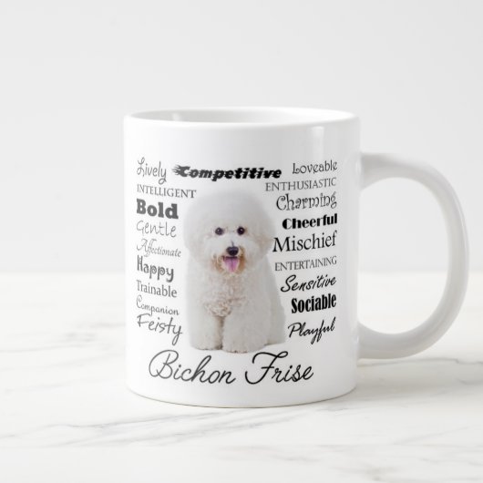 Bichon Tracks Jumbo-Tasse (Rechts)