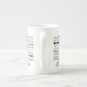 Bichon Traits Bone China Tasse (Rückseite)