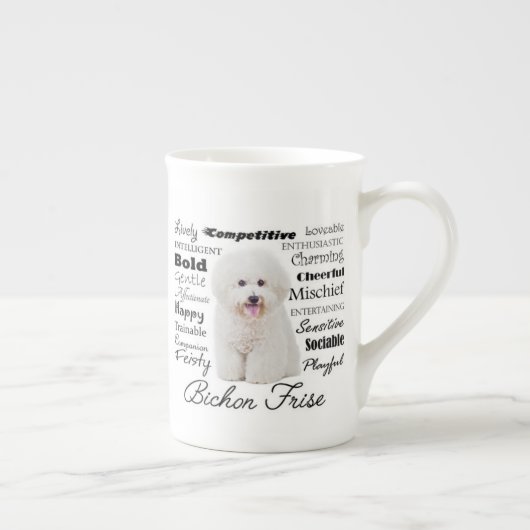 Bichon Traits Bone China Tasse (Rechts)