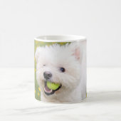 Bichon und Ball Löwenzahntage Kaffeetasse (Mittel)