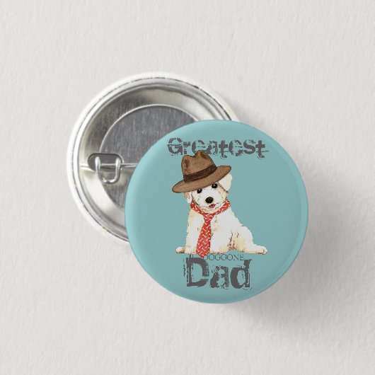 Bichon Vater Button (Vorne & Hinten)