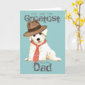 Bichon Vater Karte (Gelbe Blume)