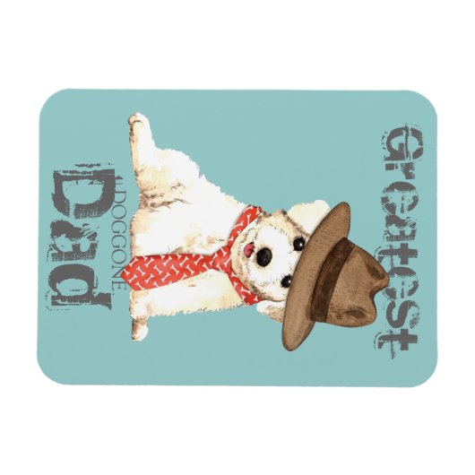 Bichon Vater Magnet (Horizontal)