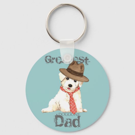 Bichon Vater Schlüsselanhänger (Vorderseite)