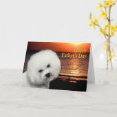 Bichon-Vatertagskarte Karte (Gelbe Blume)