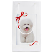 Bichon Weihnachtsgeschenk-Tasche Kleine Geschenktüte (Vorderseite)