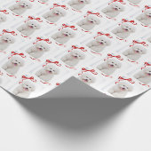 Bichon WeihnachtsPackpapier Geschenkpapier (Ecke)