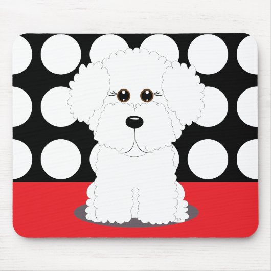 Bichon Welpe Mousepad (Vorne)
