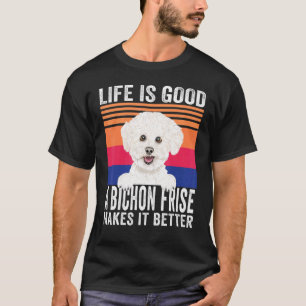 Bichons Frises Macht Dein Leben Gut Vintage T-Shirt