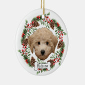 Bichons-Hund Keramik Ornament (Rechts)
