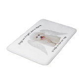 Bichons sind Angels Bath Mat Badematte (Schrägansicht)