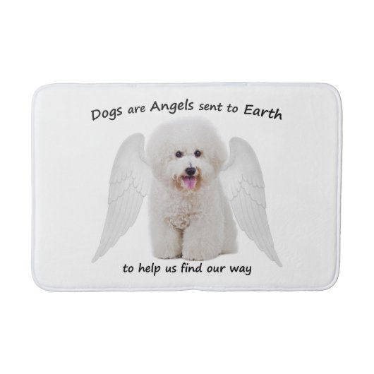 Bichons sind Angels Bath Mat Badematte (Vorderseite)