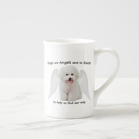 Bichons sind Engel-Tasse Porzellantasse (Rechts)