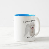 Bichons sind Engel-Tasse Zweifarbige Tasse (VorderseiteRechts)
