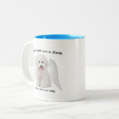 Bichons sind Engel-Tasse Zweifarbige Tasse (Vorderseite Links)