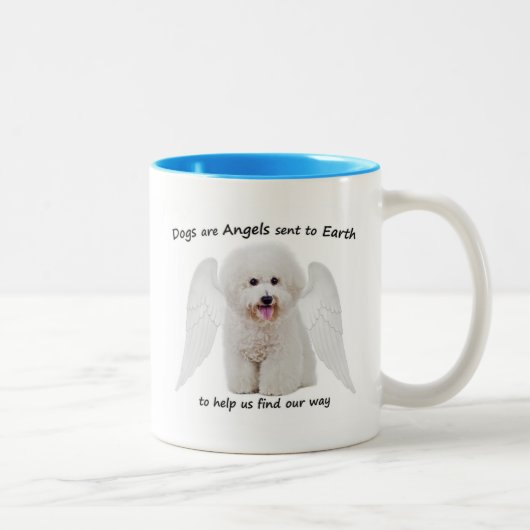 Bichons sind Engel-Tasse Zweifarbige Tasse (Rechts)