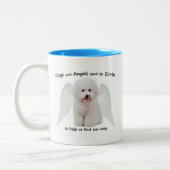 Bichons sind Engel-Tasse Zweifarbige Tasse (Links)