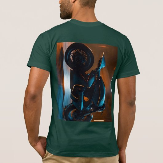 Bick and car bugati und ninja H2R pavar T-Shirt (Rückseite)