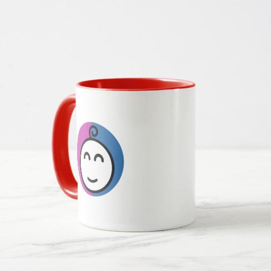 Bicolor-Becher Tasse (Vorderseite Links)