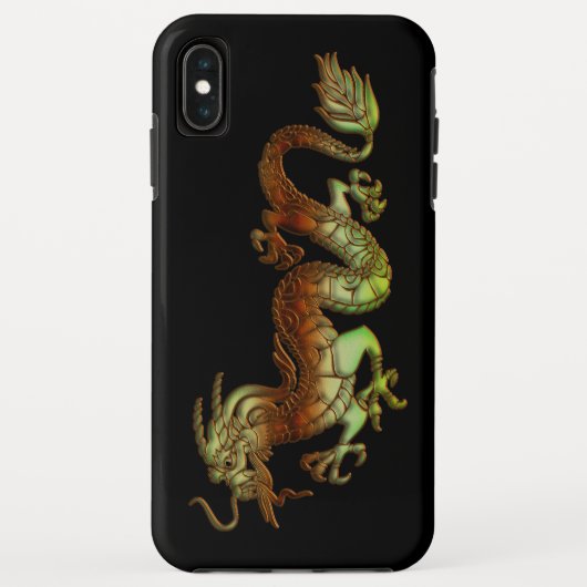 Bicolor Dragon iPhone XS Max Cover (Rückseite)