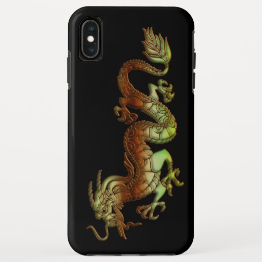 Bicolor Dragon iPhone XS Max Cover (Rückseite)