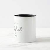 Bicolore Öko-Tasse – "Unser Planet ist schön Tasse (Zentrum)