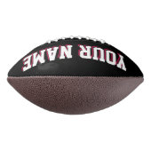 BICOLORED Black and Crimson Red Custom Football (Gedreht 90)