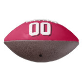 BICOLORED Black and Crimson Red Custom Football (Gedreht 270)