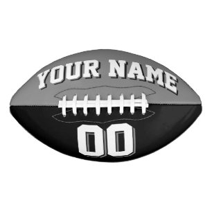 BICOLORED Dunkelgrau und Schwarz Custom Football