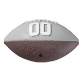 BICOLORED Dunkelgrau und Silber Custom Football (Gedreht 270)