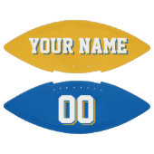 BICOLORED Gold und Blue Custom Football (Paneele)