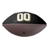BICOLORED goldgelb und schwarz Custom Football (Gedreht 270)
