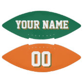 BICOLORED Green and Orange Custom Football (Paneele)