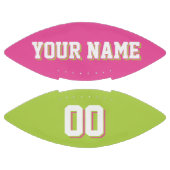 BICOLORED Pink and Lime Green Custom Football (Paneele)