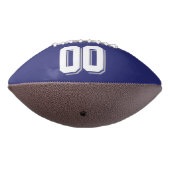 BICOLORED Silver Gray und Navy Custom Football (Gedreht 270)