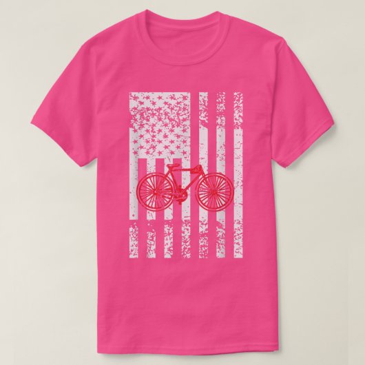 Bicycle American Flag 4. Juli Patriotic T-Shirt (Design vorne)