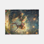 Bicycle and Flowers Fleecedecke (Vorderseite (Horizontal))
