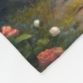 Bicycle and Flowers Fleecedecke (Ecke)