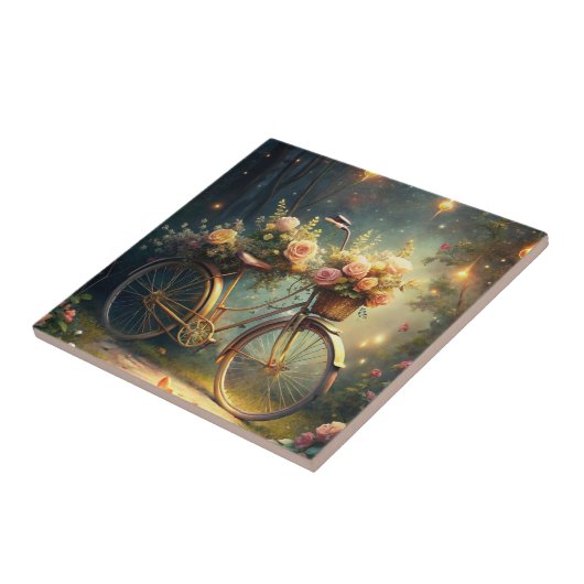 Bicycle and Flowers Fliese (Seite)