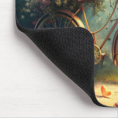 Bicycle and Flowers Mousepad (Ecke)