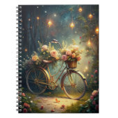 Bicycle and Flowers Notizblock (Vorderseite)