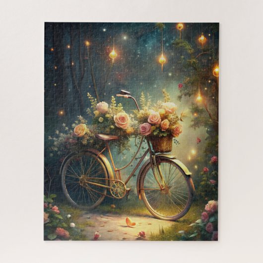 Bicycle and Flowers Puzzle (Vertikal)