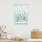 Bicycle Balloon Wedding Poster - WÄHLEN SIE IHRE F (Küche)