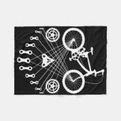 Bicycle Bike Mtb Bmx Biker Cyclist Cycling Bicycle Fleecedecke (Vorderseite (Horizontal))