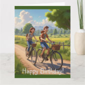 Bicycle Birthday Karte (Vorderseite)
