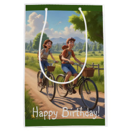 Bicycle Birthday Mittlere Geschenktüte